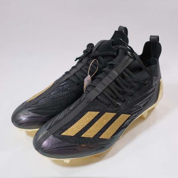 Adidas Adizero Primeknit Football Cleats Black Gold GV9632 Mens Size 10.5 Saints main image 7